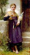 Adolphe William Bouguereau Spinner oil on canvas